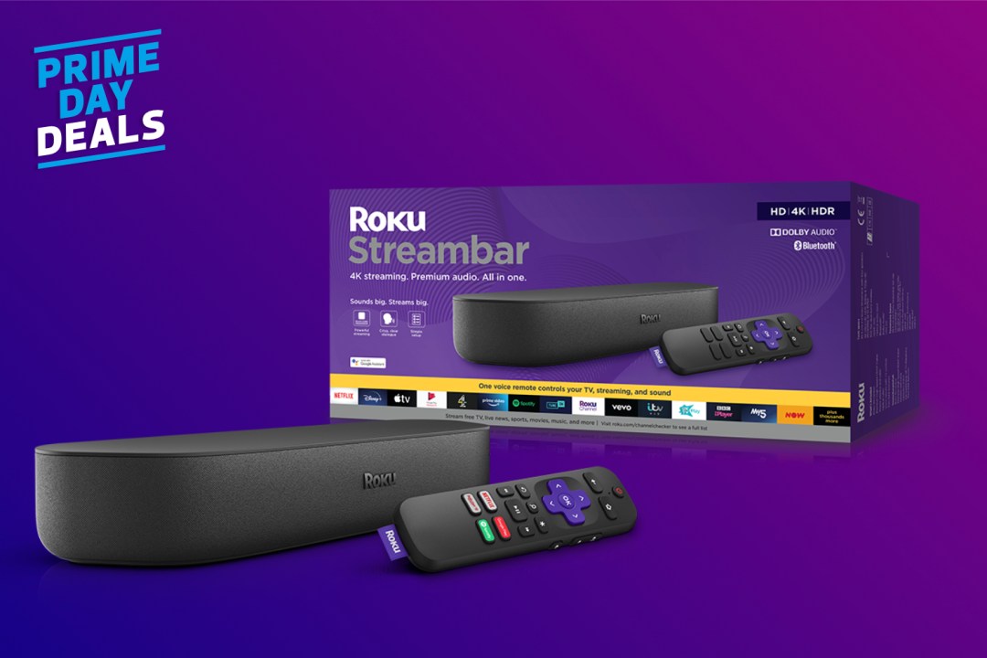 Roku Streambar next to box