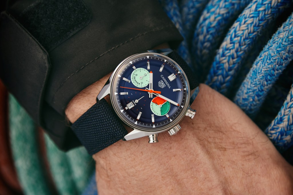 TAG Heuer Carrera Skipper on a man's wrist